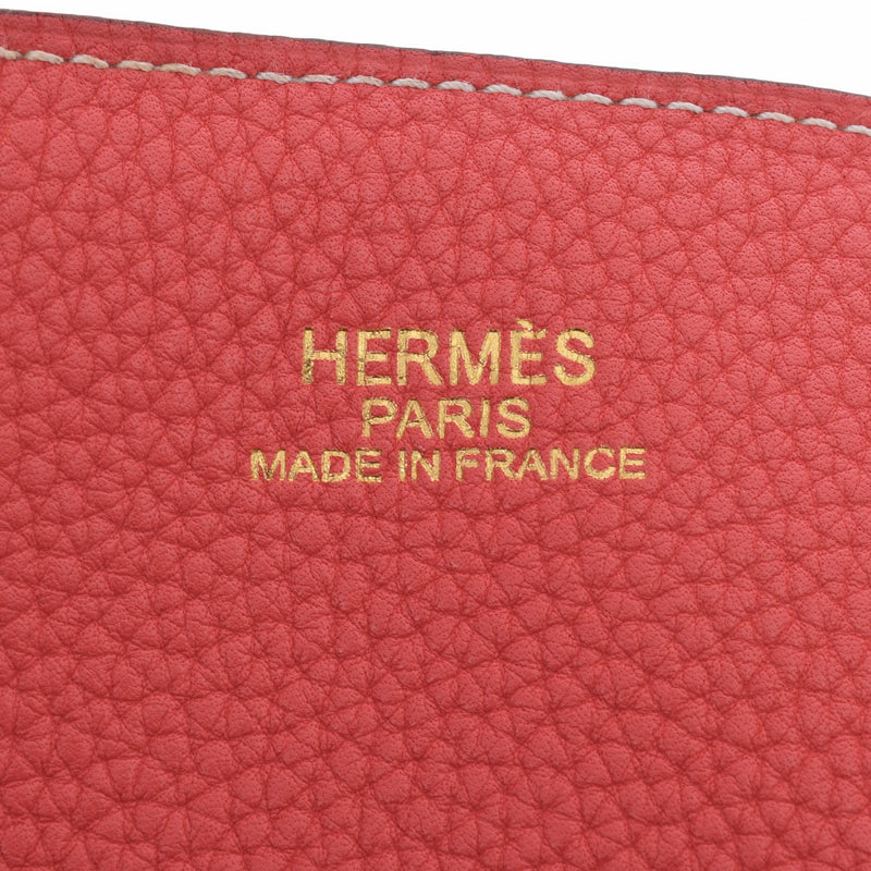 HERMES エルメス ドゥブルセンストート 45 リバーシブル ルビー/ブーゲンビリア □O刻印(2011年頃) レディース トリヨンクレマンス トートバッグ ABランク 中古 銀蔵