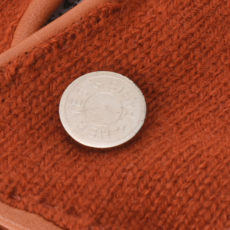 HERMES エルメス セリエ ブリック サイズL レディース  カシミヤ100％ 手袋 ABランク 中古 銀蔵