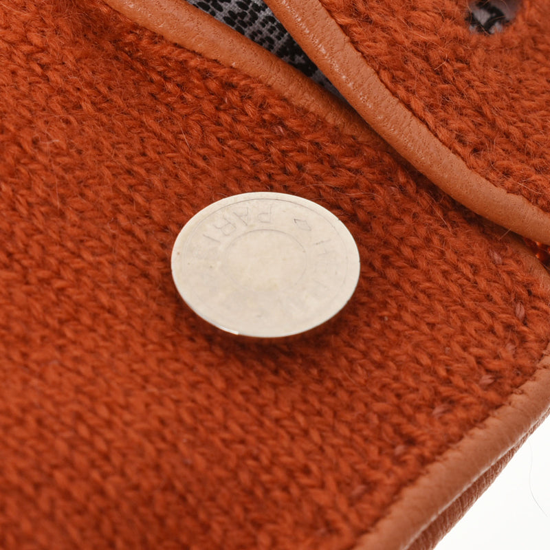 HERMES エルメス セリエ ブリック サイズL レディース  カシミヤ100％ 手袋 ABランク 中古 銀蔵