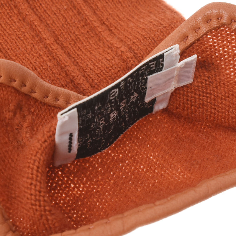 HERMES エルメス セリエ ブリック サイズL レディース  カシミヤ100％ 手袋 ABランク 中古 銀蔵