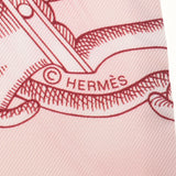 HERMES エルメス マキシツイリー スリム / DELLA CAVALLERIA ローズペール/ルージュ レディース シルク100％ スカーフ 未使用 銀蔵