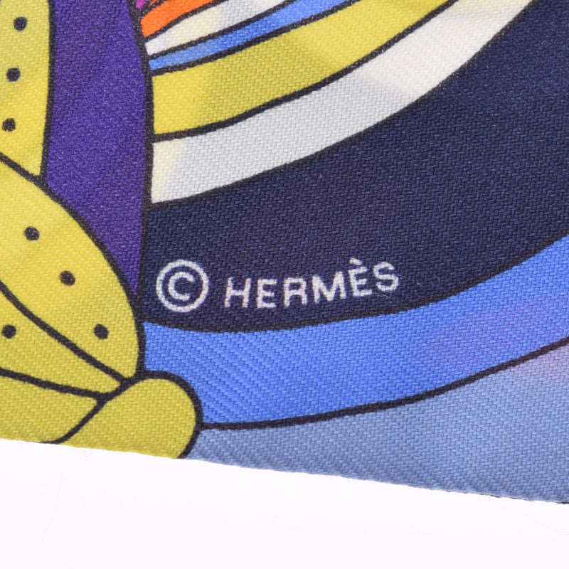 HERMES エルメス ツイリー マハラニの庭 新タグ マルチカラー レディース シルク100％ スカーフ Aランク 中古 銀蔵