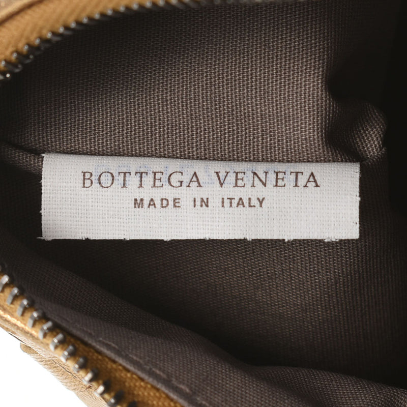 BOTTEGAVENETA ボッテガヴェネタ イントレチャート ゴールド メンズ カーフ クラッチバッグ Aランク 中古 銀蔵