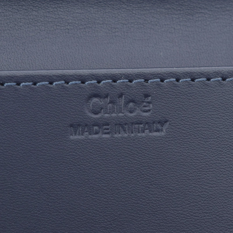 Chloe クロエ 青 レディース カーフ カードケース ABランク 中古 銀蔵