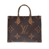 LOUIS VUITTON ルイヴィトン モノグラム リバースオンザゴーMM 2WAY ブラウン M45321 ユニセックス モノグラムキャンバス トートバッグ 新同 中古 銀蔵