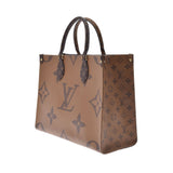 LOUIS VUITTON ルイヴィトン モノグラム リバースオンザゴーMM 2WAY ブラウン M45321 ユニセックス モノグラムキャンバス トートバッグ 新同 中古 銀蔵