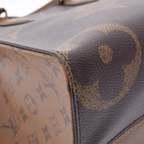 LOUIS VUITTON ルイヴィトン モノグラム リバースオンザゴーMM 2WAY ブラウン M45321 ユニセックス モノグラムキャンバス トートバッグ 新同 中古 銀蔵