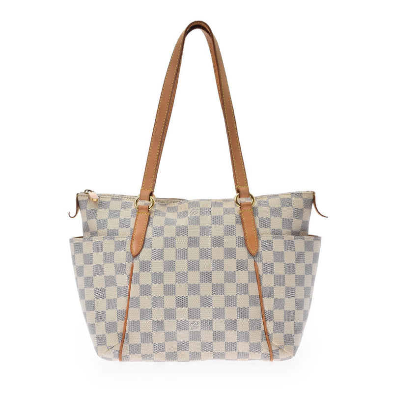 LOUIS VUITTON ルイヴィトン ダミエ アズール トータリーPM 白 N51261 ユニセックス ダミエアズールキャンバス トートバッグ Bランク 中古 銀蔵