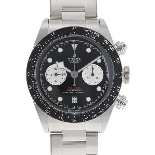 TUDOR チュードル ブラックベイ クロノ 79360N メンズ SS 腕時計 自動巻き 黒文字盤 未使用 銀蔵