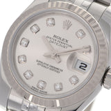 ROLEX ロレックス デイトジャスト 179174G レディース SS/WG 腕時計 自動巻き シルバー文字盤 Aランク 中古 銀蔵