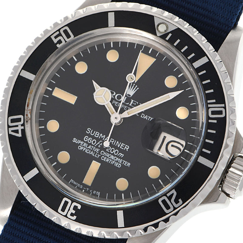 ROLEX ロレックス サブマリーナ 4型ダイヤル 1680 メンズ SS/ナイロン 腕時計 自動巻き 黒文字盤 ABランク 中古 銀蔵