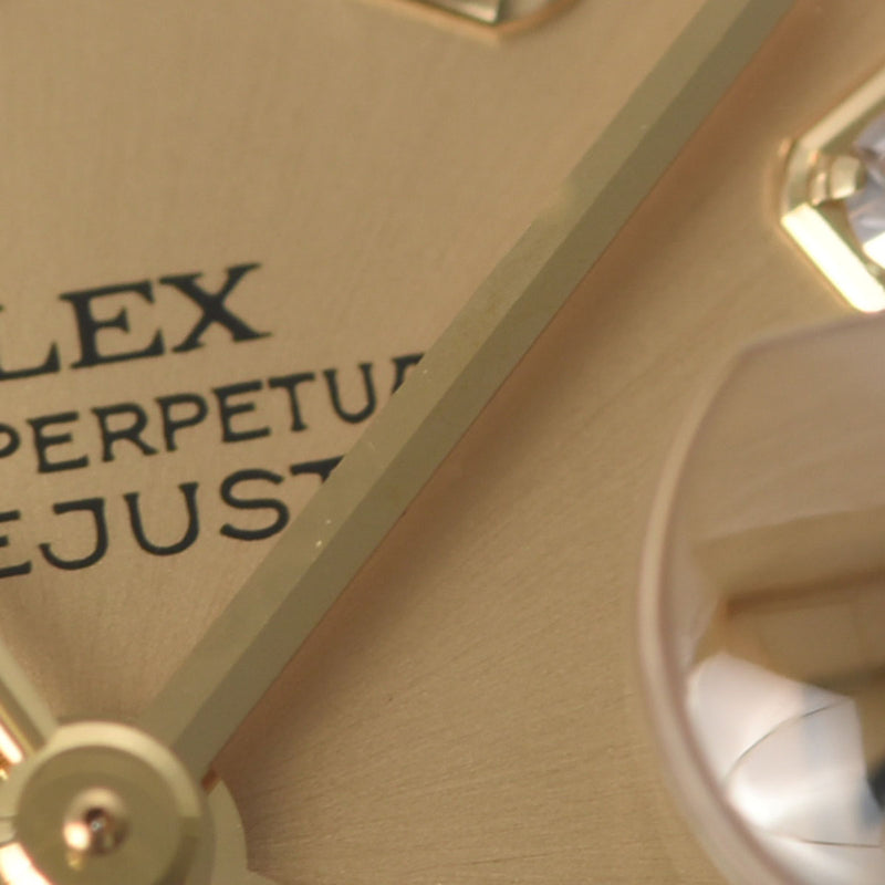 ROLEX ロレックス デイトジャスト 10Pダイヤ 69178G レディース YG 腕時計 自動巻き シャンパン文字盤 Aランク 中古 銀蔵