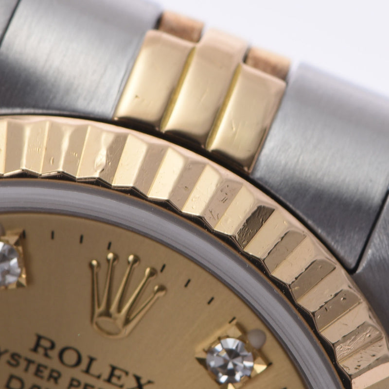 ROLEX ロレックス デイトジャスト 10Pダイヤ 69173G レディース YG/SS 腕時計 自動巻き ゴールド文字盤 Aランク 中古 銀蔵