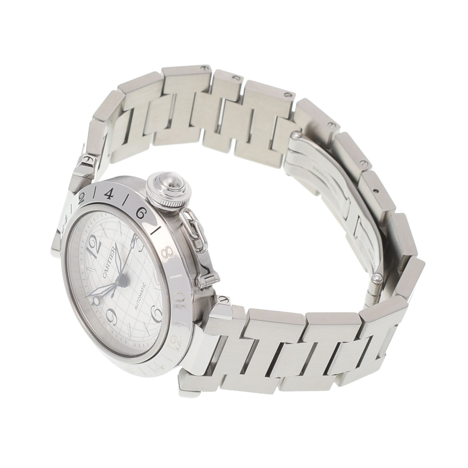 カルティエパシャC メリディアンGMT ボーイズ 腕時計 CARTIER 中古