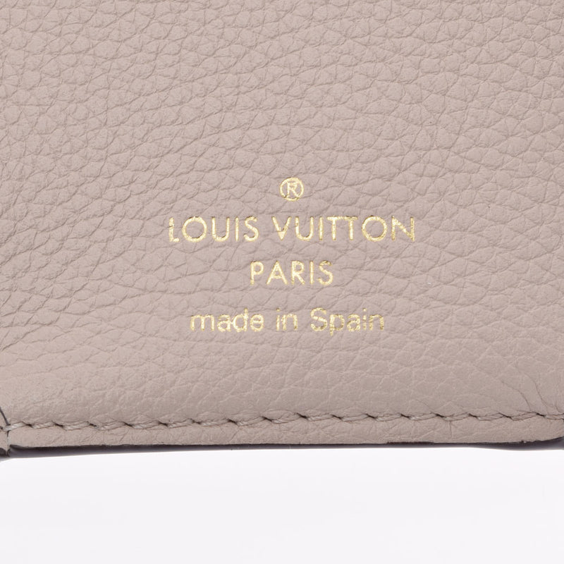 LOUIS VUITTON ルイヴィトン ポルトフォイユ ロックミニ グレージュ M69340 レディース レザー 三つ折り財布 Aランク 中古 銀蔵