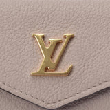 LOUIS VUITTON ルイヴィトン ポルトフォイユ ロックミニ グレージュ M69340 レディース レザー 三つ折り財布 Aランク 中古 銀蔵