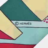 HERMES エルメス ツイリー ピンク系 レディース シルク100％ スカーフ Bランク 中古 銀蔵