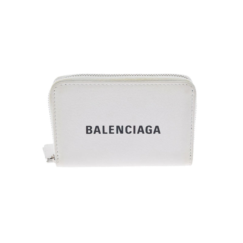 BALENCIAGA バレンシアガ エヴリデイ コインケース 白 505049 ユニセックス カーフ コインケース ABランク 中古 銀蔵