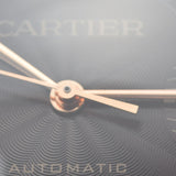 CARTIER カルティエ バロンブルー LM W6920037 メンズ RG/革 腕時計 自動巻き ブラウン文字盤 Aランク 中古 銀蔵