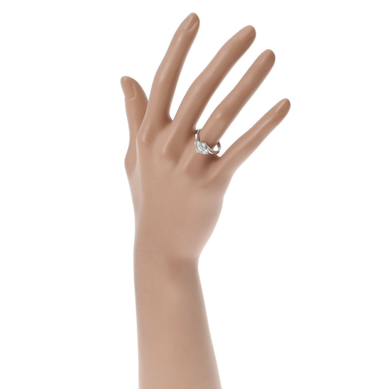 美品 モニッケンダム Pt950 ダイヤ計0.10ct デザイン リング 指輪サイズ