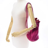 HERMES エルメス ポロションミミル セール品 ピンク/レッド ユニセックス キャンバス ショルダーバッグ ABランク 中古 銀蔵