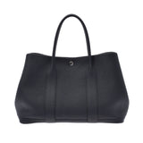 HERMES エルメス ガーデンパーティ PM 黒 パラジウム金具 C刻印(2018年頃) ユニセックス ネゴンダ ハンドバッグ Aランク 中古 銀蔵