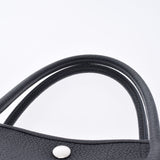 HERMES エルメス ガーデンパーティ PM 黒 パラジウム金具 C刻印(2018年頃) ユニセックス ネゴンダ ハンドバッグ Aランク 中古 銀蔵