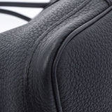 HERMES エルメス ガーデンパーティ PM 黒 パラジウム金具 C刻印(2018年頃) ユニセックス ネゴンダ ハンドバッグ Aランク 中古 銀蔵