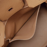 HERMES エルメス バーキン 35 タバックキャメル シルバー金具 □L刻印(2008年頃) ユニセックス トリヨンクレマンス ハンドバッグ Aランク 中古 銀蔵