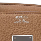 HERMES エルメス バーキン 35 タバックキャメル シルバー金具 □L刻印(2008年頃) ユニセックス トリヨンクレマンス ハンドバッグ Aランク 中古 銀蔵