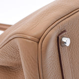 HERMES エルメス バーキン 35 タバックキャメル シルバー金具 □L刻印(2008年頃) ユニセックス トリヨンクレマンス ハンドバッグ Aランク 中古 銀蔵