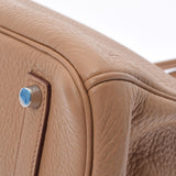HERMES エルメス バーキン 35 タバックキャメル シルバー金具 □L刻印(2008年頃) ユニセックス トリヨンクレマンス ハンドバッグ Aランク 中古 銀蔵