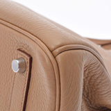 HERMES エルメス バーキン 35 タバックキャメル シルバー金具 □L刻印(2008年頃) ユニセックス トリヨンクレマンス ハンドバッグ Aランク 中古 銀蔵
