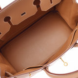 HERMES エルメス バーキン 35 ナチュラル ゴールド金具 □C刻印(1999年頃) ユニセックス クシュベル ハンドバッグ ABランク 中古 銀蔵