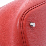 HERMES エルメス ピコタンロック GM ルージュカザック シルバー金具 A刻印(2017年頃) レディース トリヨンクレマンス ハンドバッグ ABランク 中古 銀蔵