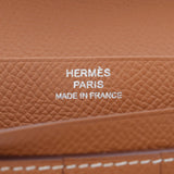 HERMES エルメス ベアンスフレ  ゴールド シルバー金具 A刻印(2017年頃) レディース ヴォーエプソン 長財布 新同 中古 銀蔵