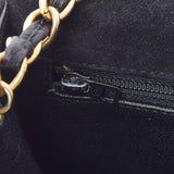 CHANEL シャネル マトラッセ マトラッセ ミニチェーンショルダー 黒 ゴールド金具 レディース スウェード ショルダーバッグ Bランク 中古 銀蔵