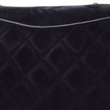 CHANEL シャネル マトラッセ マトラッセ ミニチェーンショルダー 黒 ゴールド金具 レディース スウェード ショルダーバッグ Bランク 中古 銀蔵
