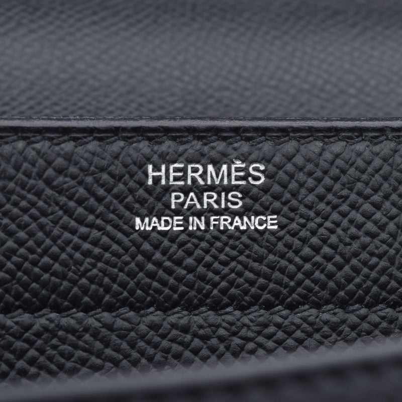 HERMES エルメス サックアデペッシュ27 ハンドバッグ 黒 シルバー金具 □K刻印(2007年頃) メンズ ヴォーエプソン ビジネスバッグ Aランク 中古 銀蔵