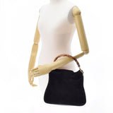 GUCCI グッチ ワンショルダー バンブー セールマーク 黒 0018638 レディース カーフ スエード ショルダーバッグ ABランク 中古 銀蔵