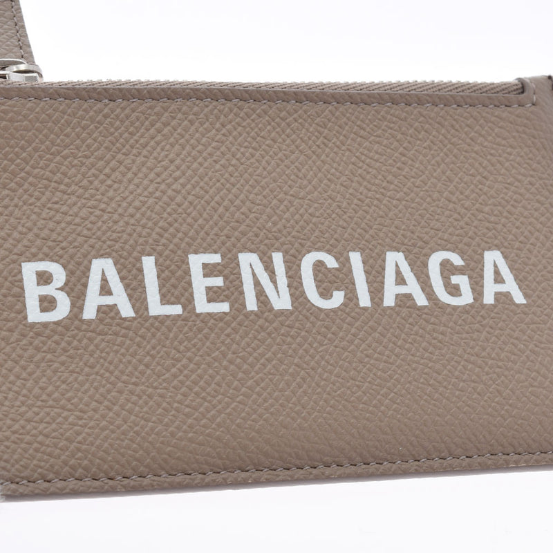 BALENCIAGA バレンシアガ CASH ショルダー付き ベージュ 594548 ユニセックス カーフ コインケース Aランク 中古 銀蔵