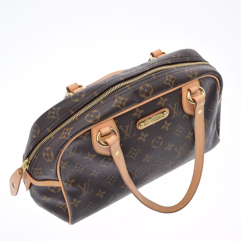 LOUIS VUITTON ルイヴィトン モノグラム モントルグイユ PM ブラウン M95565 レディース モノグラムキャンバス ハンドバッグ ABランク 中古 銀蔵