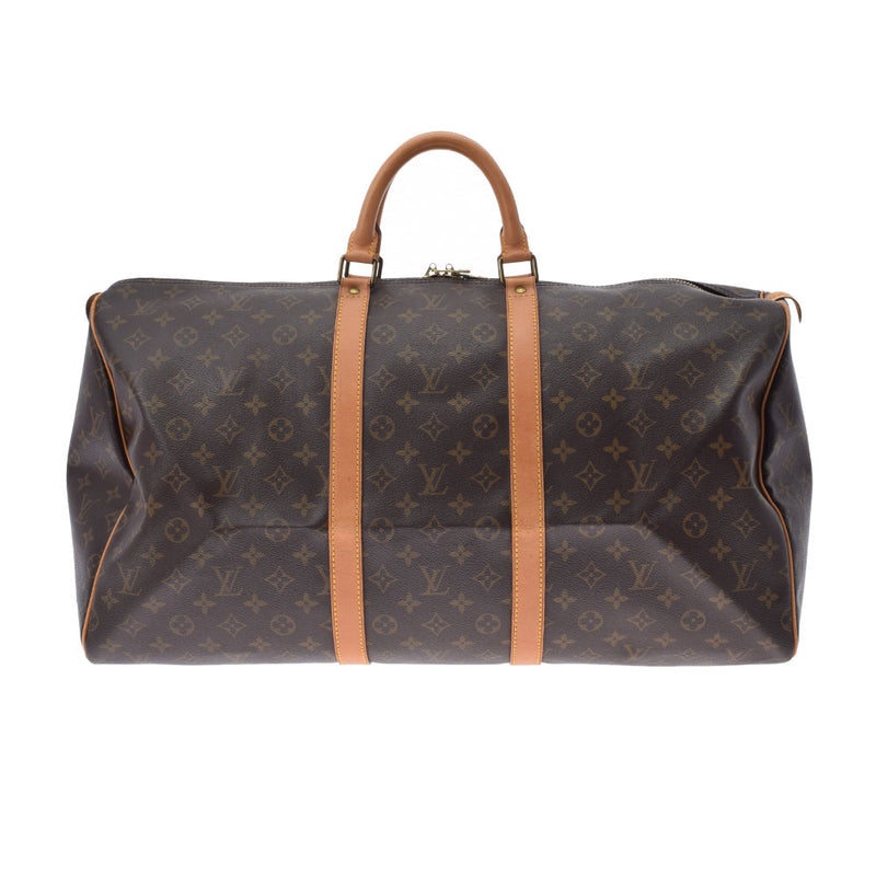 LOUIS VUITTON ルイヴィトン モノグラム キーポル55 ブラウン M41424 ユニセックス モノグラムキャンバス ボストンバッグ Bランク 中古 銀蔵