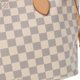 LOUIS VUITTON ルイヴィトン ダミエ アズール ネヴァーフル PM 白 N51110 レディース ダミエアズールキャンバス ハンドバッグ ABランク 中古 銀蔵