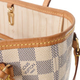LOUIS VUITTON ルイヴィトン ダミエ アズール ネヴァーフル PM 白 N51110 レディース ダミエアズールキャンバス ハンドバッグ ABランク 中古 銀蔵