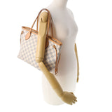 LOUIS VUITTON ルイヴィトン ダミエ アズール ネヴァーフル PM 白 N51110 レディース ダミエアズールキャンバス ハンドバッグ ABランク 中古 銀蔵