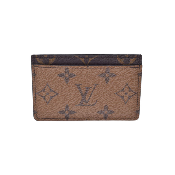 LOUIS VUITTON ルイヴィトン モノグラム リバース ポルトカルトサーンプル パスケース ブラウン M69161 ユニセックス モノグラムキャンバス カードケース Aランク 中古 銀蔵