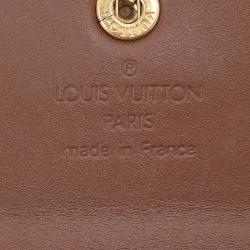 LOUIS VUITTON ルイヴィトン ヴェルニ ラドロー 小銭入れ ブロンズ M91162 レディース ヴェルニ コインケース Bランク 中古 銀蔵