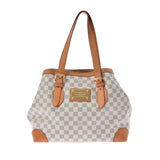 LOUIS VUITTON ルイヴィトン ダミエ アズール ハムステッドMM 白 N51206 レディース ダミエアズールキャンバス トートバッグ Bランク 中古 銀蔵