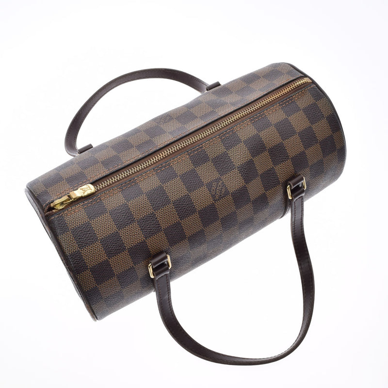 LOUIS VUITTON ルイヴィトン ダミエ パピヨンPM ブラウン N51304 レディース ダミエキャンバス ハンドバッグ Bランク 中古 銀蔵